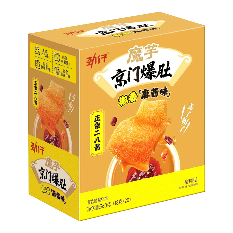 Jin Zai Jingmen Konjac Pittige Sesamsmaak 360 g