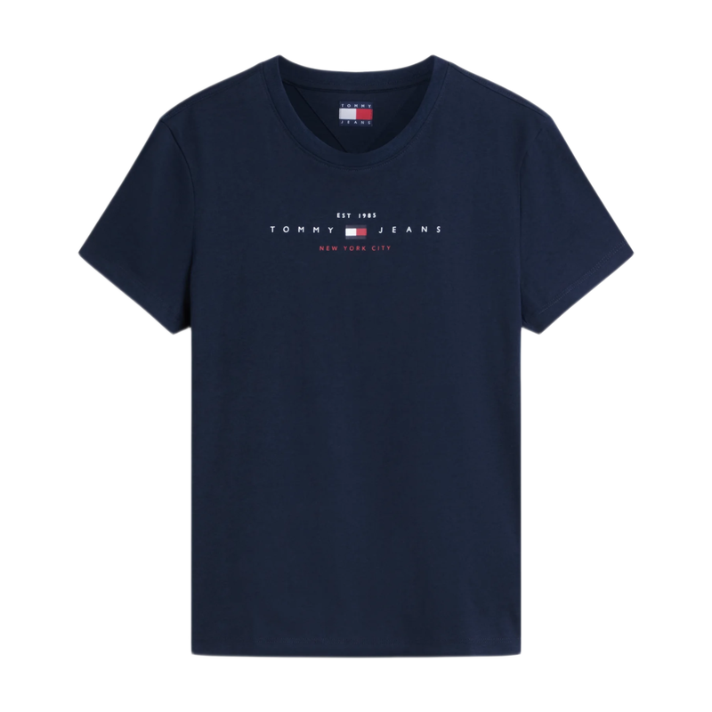 Tommy Hilfiger Jeans Women Logo Lightweight T-Shirt - Dark Night Navy