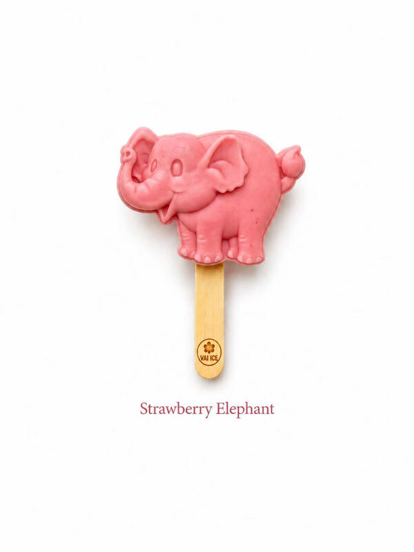 VAI ICE 3D Strawberry Elephant Ice Cream