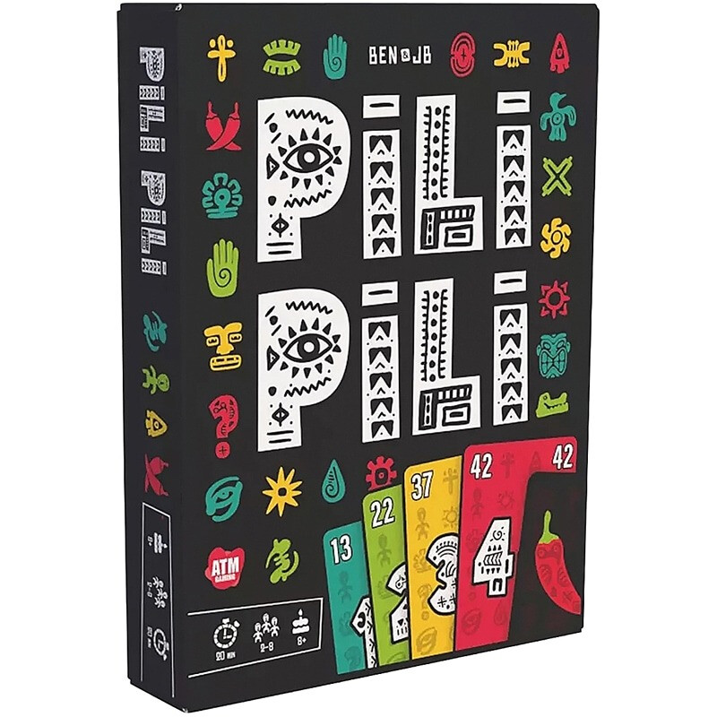 Asmodee Jeu de Cartes - ATM Gaming Pili Pili, Jeu de Stratégie Familial et Amusant pour 2 à 8 Joueurs, Idéal