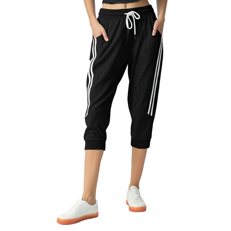 Womens Capri Pants 0027 BlackL