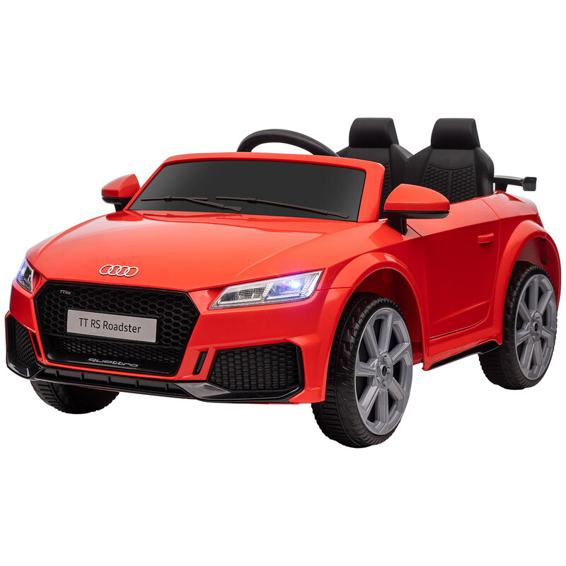 370-079V70RD EHOMCOM Audi TT RS Licensed 12V Kids' Electric Ride on, Electric Car for
