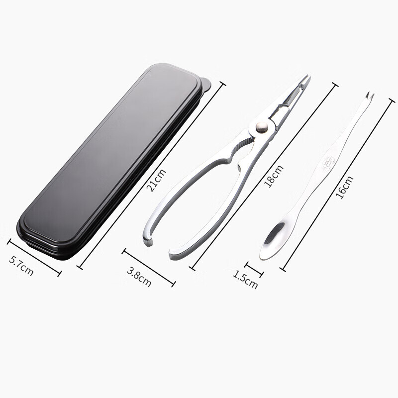 Crab Eating Tools Set - 3 Pieces (Crab Cracker & Crab Spoon)