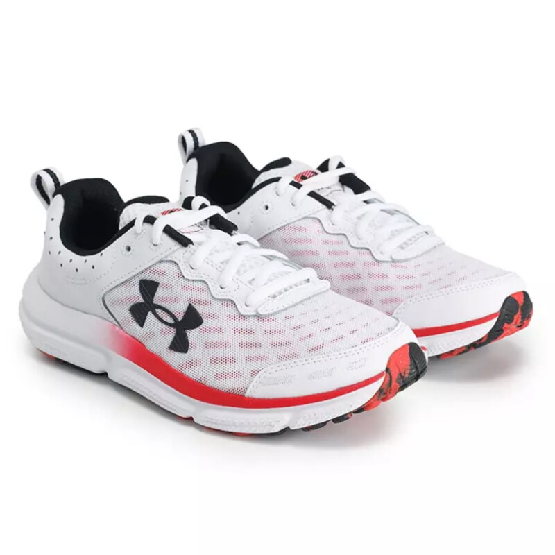 Charged Assert 10 Men‘s Running Shoes White/Red/Black 12