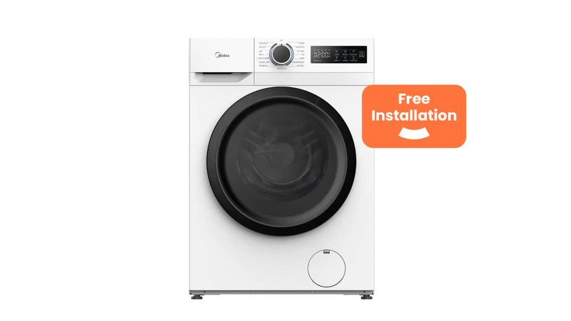 [Free Install] Midea MF110W80BA10/W 8kg 1400rpm Freestanding Washing Machine - White