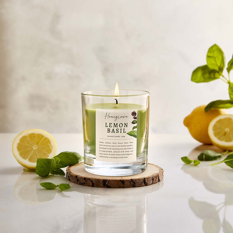 Wax Lyrical Candle Homegrown Lemon Basil 586G
