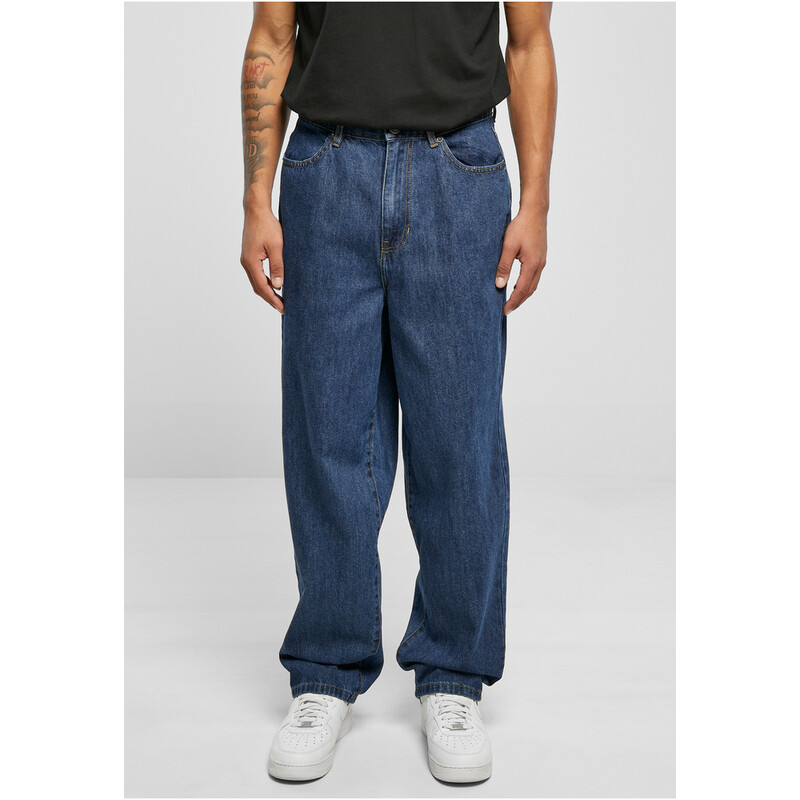 Urban Classics 90er-Jahre-Jeans, Mittelblau, indigo gewaschen, 34
