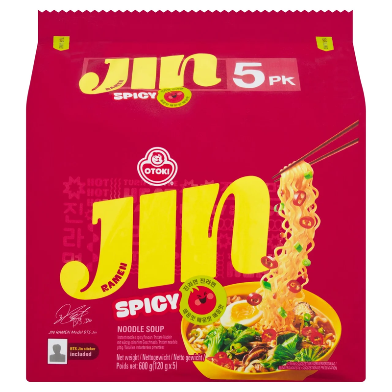 Jin Ramen Spicy Multipack 120gx5