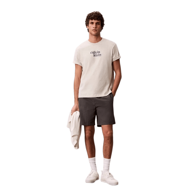 Calvin Klein Jeans Men Relaxed Logo T-Shirt - BA01 Grey Heather