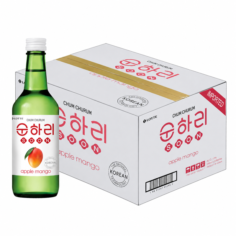 CHUM CHURUM Soju Appel Mango 12% Alc 20 x 350 ml