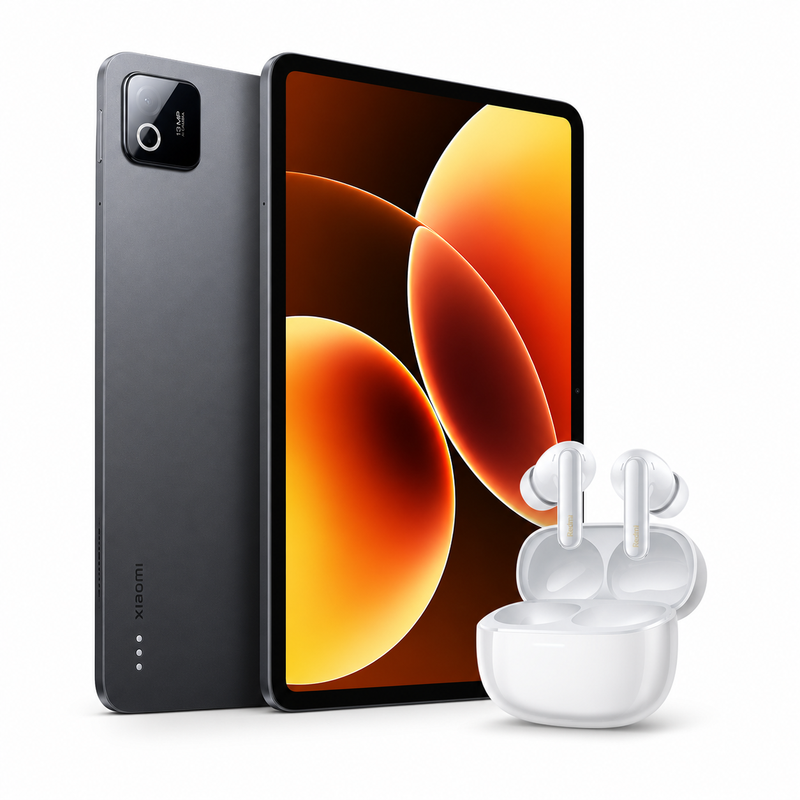 Xiaomi Pad 8 Tablet 8GB RAM 128GB Wi-Fi Gray + Redmi Buds 6 Pro Glacier White Bundle
