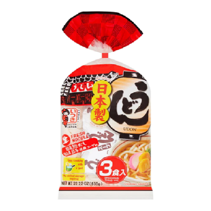 ITSUKI Yude Udon Noodle with Soup Sachet (3 Servings) 630 g