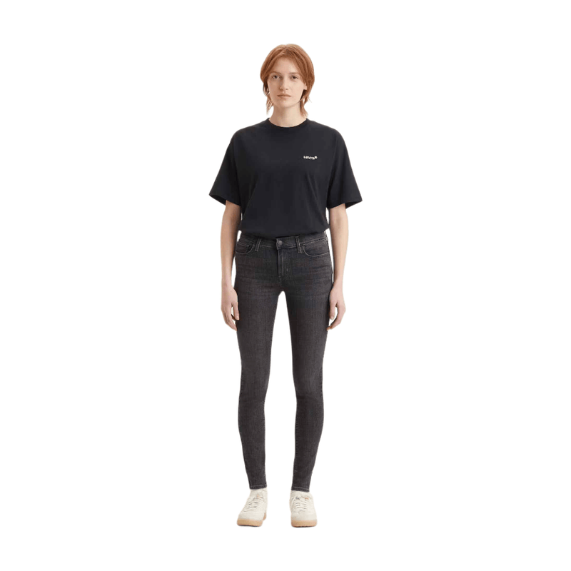 Levi's Dames Jeans Zwart 710 Collectie 27/32