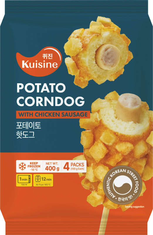 Potato Corn Dog with Chicken Sausage 400g (4packs)