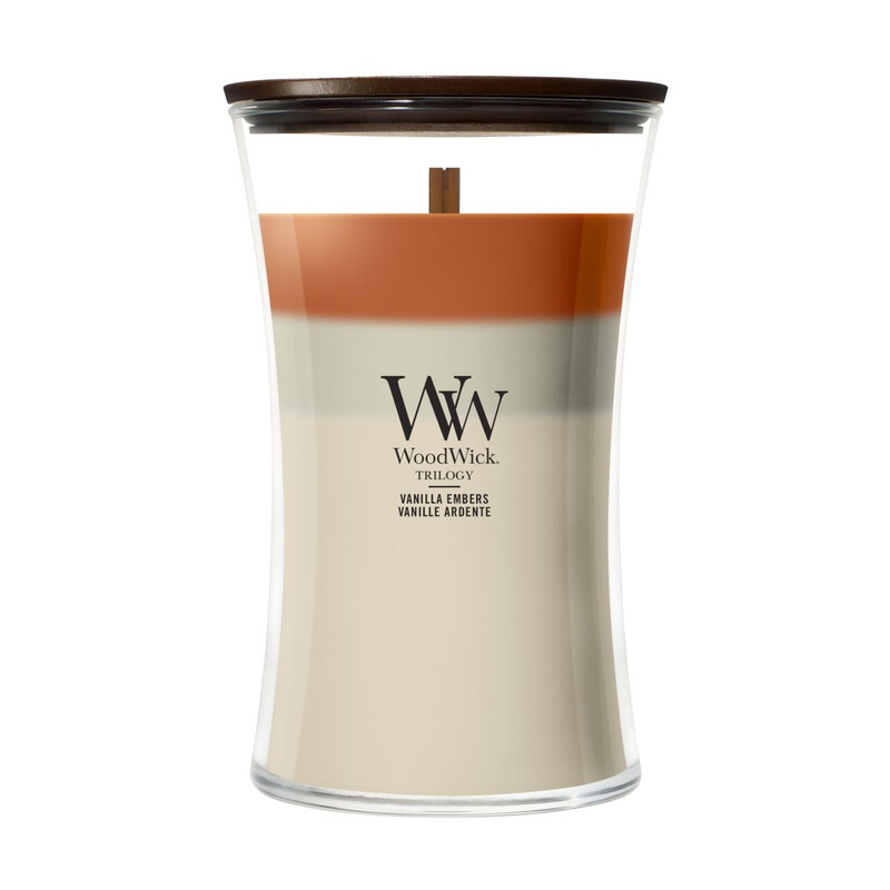Vanilla Embers Tri Large Hourglass by WoodWick