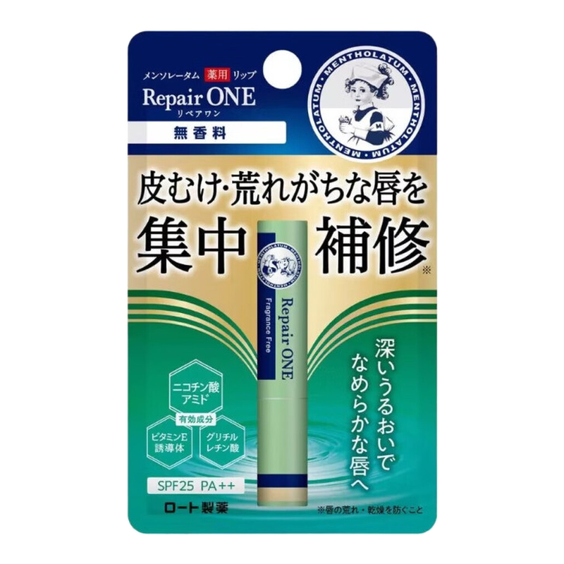 Rohto Mentholatum REPAIR ONE Lippenpflegestift 2.3G (Duftstofffrei)