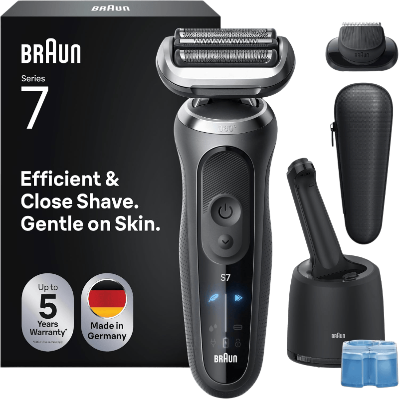 Braun Series 7 72-C7200cc foliescheerapparaat - 1 stuk - AutoSense-technologie - PowerClean-oplaadstation - 360° flexibel scheerhoofd