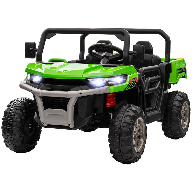 370-239V70GN HOMCOM Kids Ride on Car, Electric Car for Kids with Electric Bucket, 12V