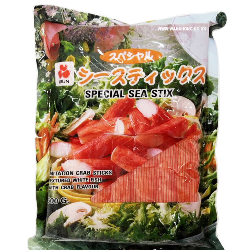 KIBUN Sea Stick - Imitation Crab Sticks (Textured White Fish with Crab Flavour) 500G