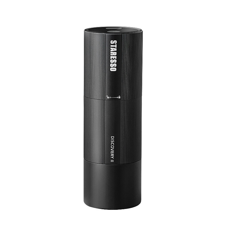 STARESSO Elektrische Koffiemolen, draagbare burr-koffiemolen met instelbare maalgraad, one-touch bediening, Type-C oplaadbaar, 1000 mAh batterij, volledig metalen behuizing voor espresso, pour-over en French press, D6E PLUS