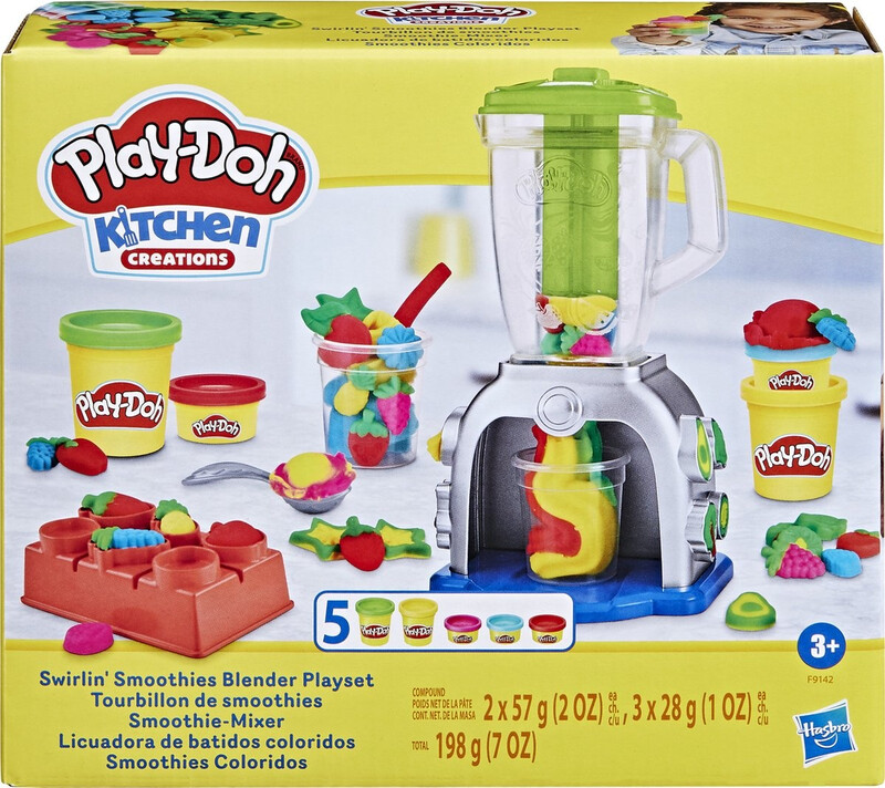 Play-Doh smoothie blender speelset - meerkleurig, 12 stuks