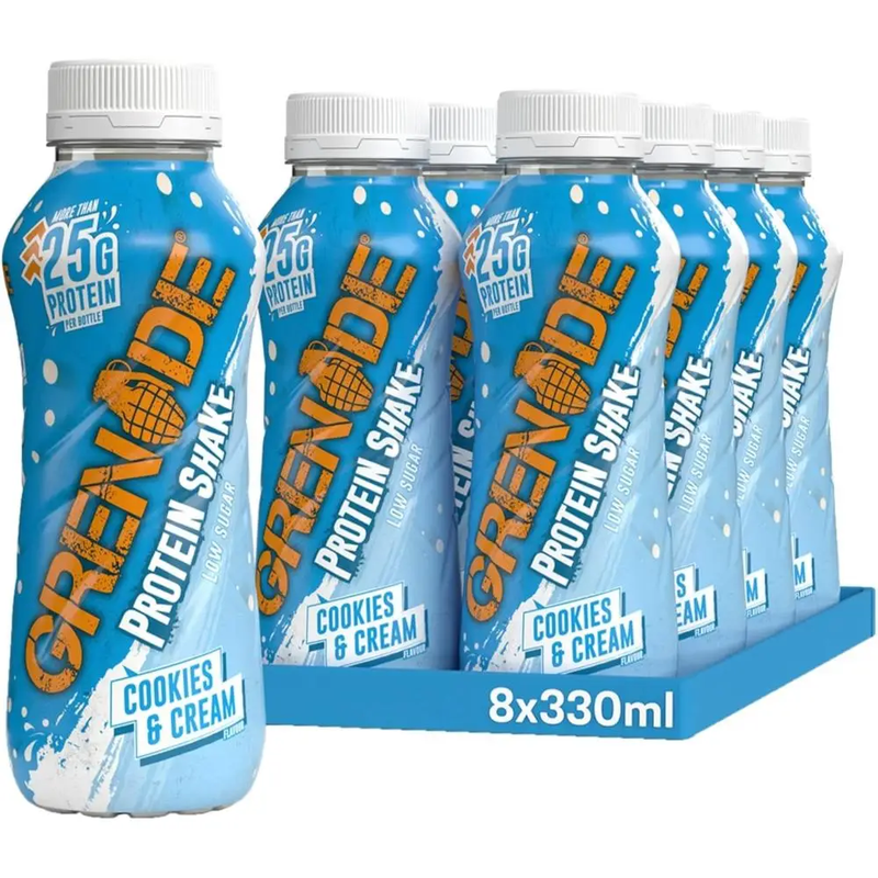 Protein Shake Cookies and Cream Flavour Multipack - 8 x 330 ml