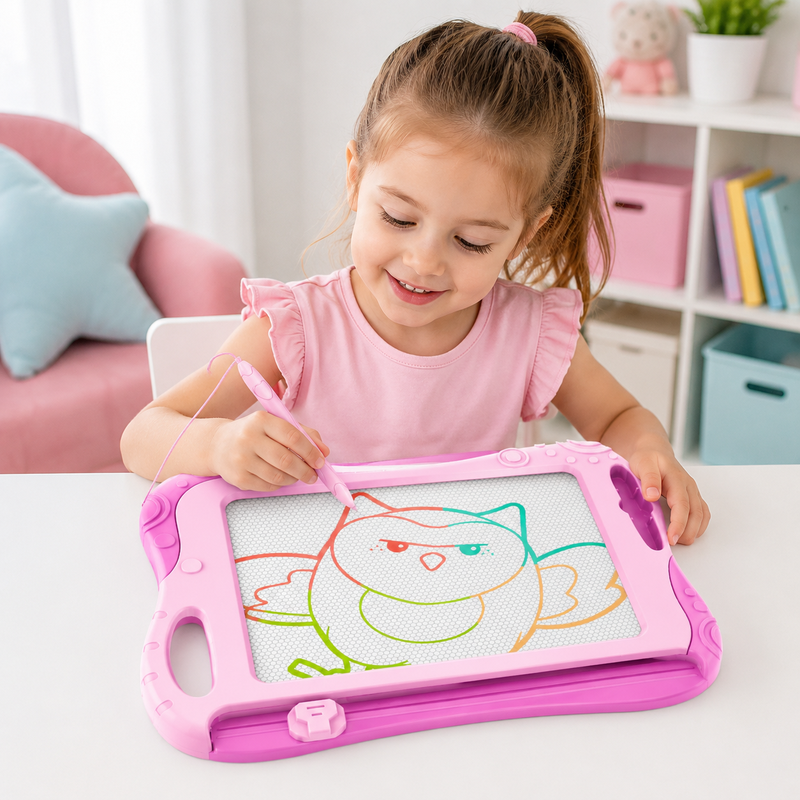 Magnetisches Maltafel-Set (1 Stück), leicht zu löschender Bildschirm, kreativer Spielspaß für unterwegs – für Kinder und die ganze Familie