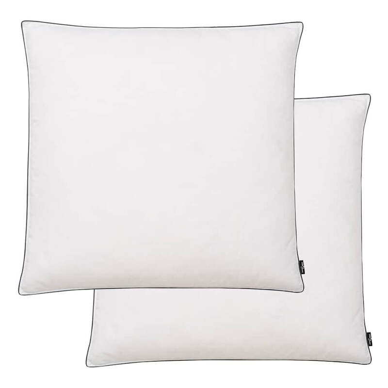 vidaXL Kissen 2 Stück, Daunen-/Federnfüllung, Leicht, 80x80 cm, Weiß