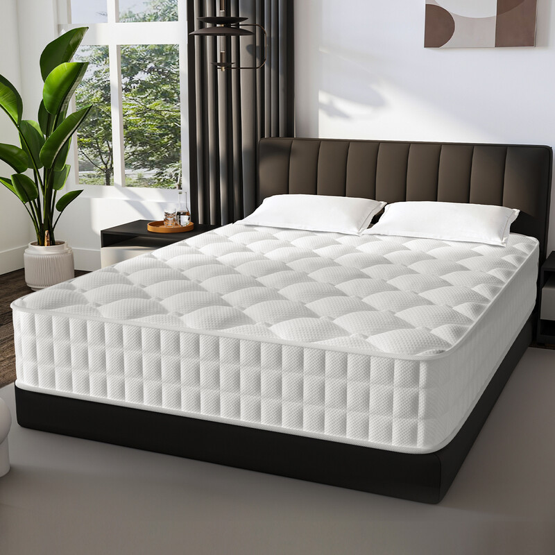 GTIMEX Matras, 7-Zone Binnenveringsmatras, 90 x 200 cm, 22 cm Hoog, H3, Orthopedisch Matras, Met Hoeslaken, Ademend Materiaal, Voor Kinderen en Volwassenen