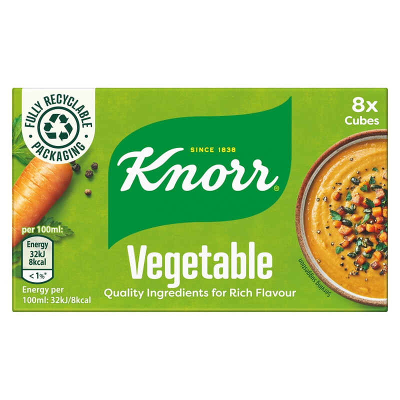 Knorr Vegetable Stock Cubes 8 X 10G