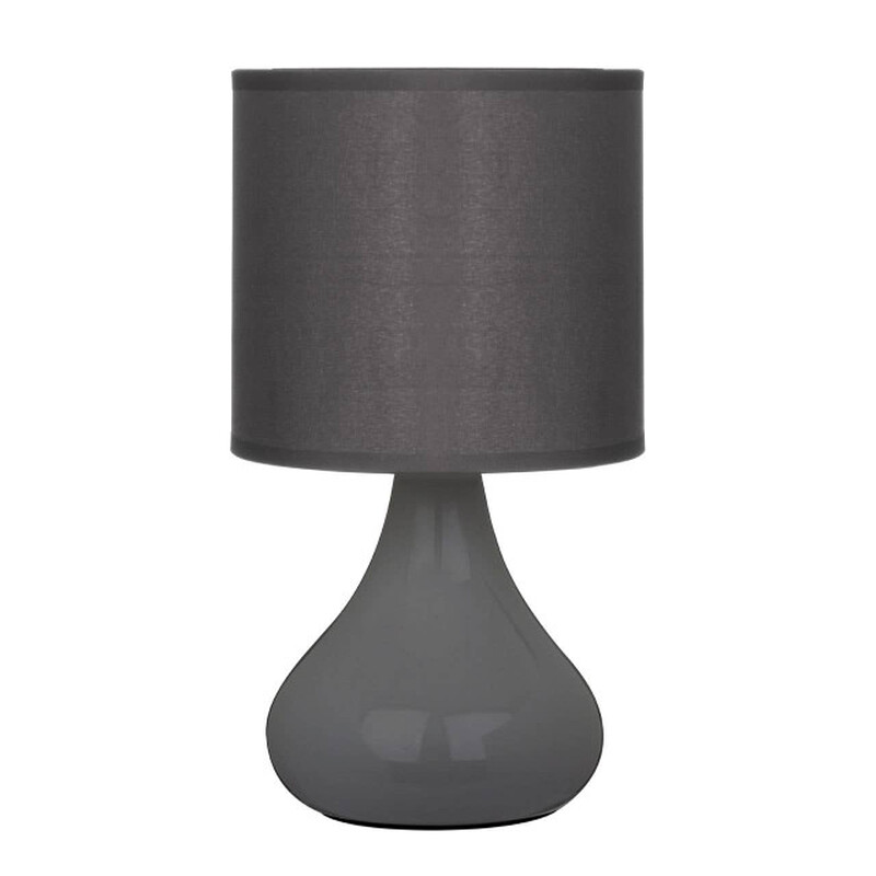 Maison By Premier Grey Table Lamp Bulbus Ceramic H:26cm