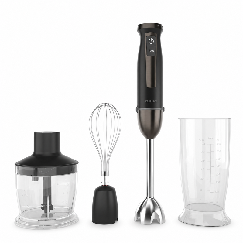 Aiwa Kenkiri 1500 PLUS staafmixer ABL-1500 P Zwart