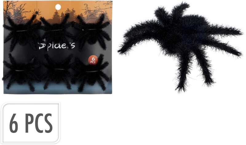 HALLOWEEN SPIDER TOYS 6PCS
