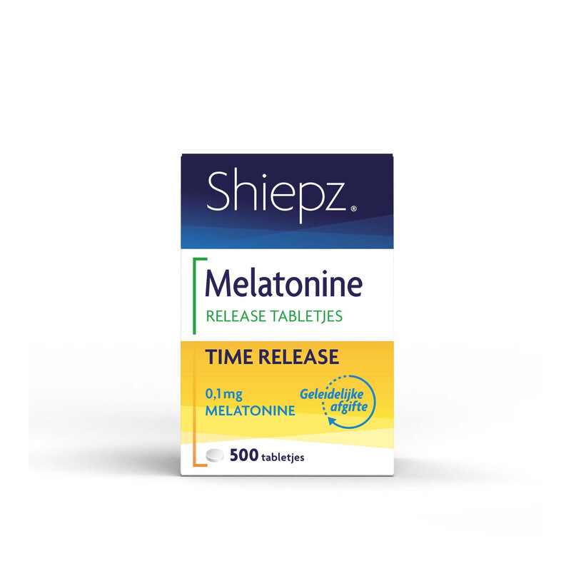 Shiepz Mélatonine à Libération Prolongée 0,1 mg – libération progressive pendant la nuit, sans accoutumance – 500 comprimés