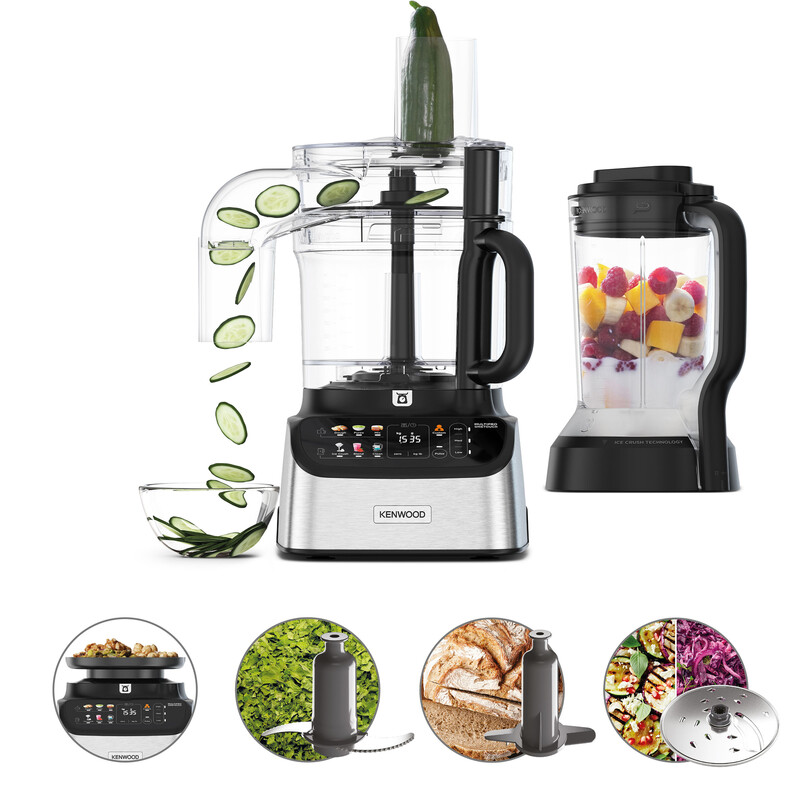 Kenwood MultiPro OneTouch, Foodprocessor en Blender, FDM73.480SS, Silver