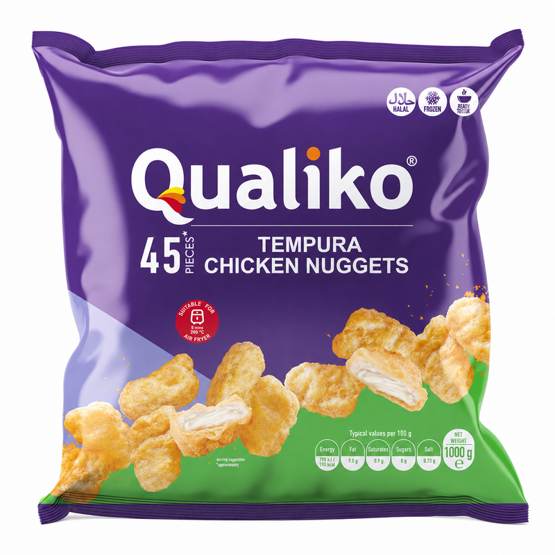 Qualiko Diepvries Kip Tempura Nuggets 1 kg