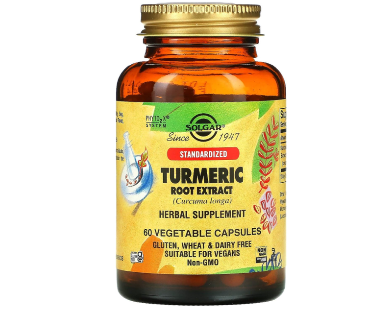 Solgar Turmeric Root Extract Joint & Antioxidant Support - 60 Vegan Capsules