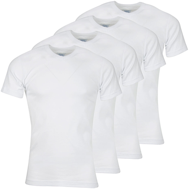 T shirt Athena Tee shirt col V lot de 4 COTON BIO EU - vue 2