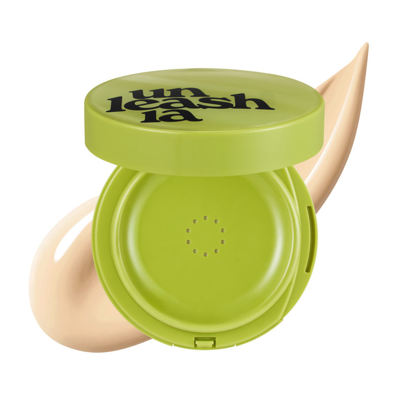 Unleashia Green/Peach Satin Wear Healthy- Cushion 16N Fuzz 15G