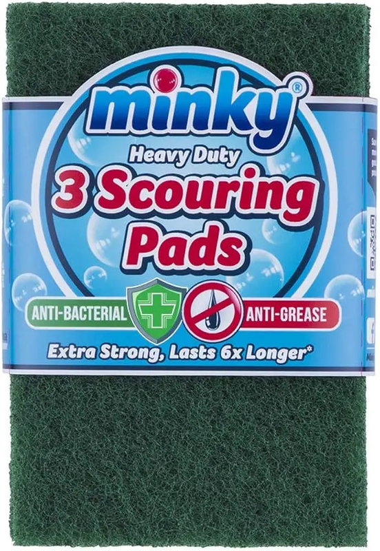 Flat Scourers Pack of 3