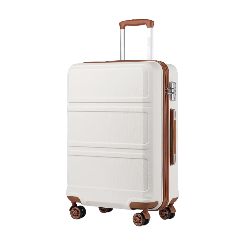 Trolley Suitcase Medium 4 Wheels Lightweight Hard Shell Travel Suitcase with TSA Lock