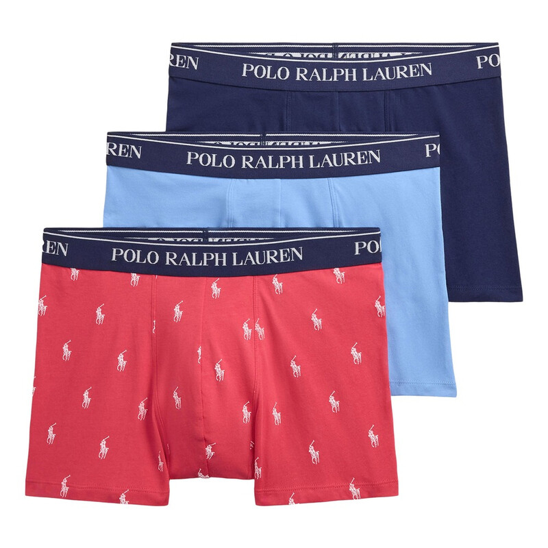 Classic Stretch-Cotton Trunk 3-Pack Navy/BRSTL Blue/NTK Red Aopp 714830299188