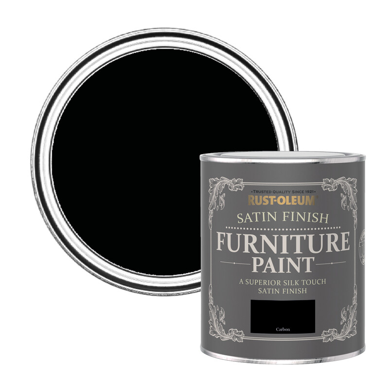 SATIN FURNITURE PAINT CARBON 750ML