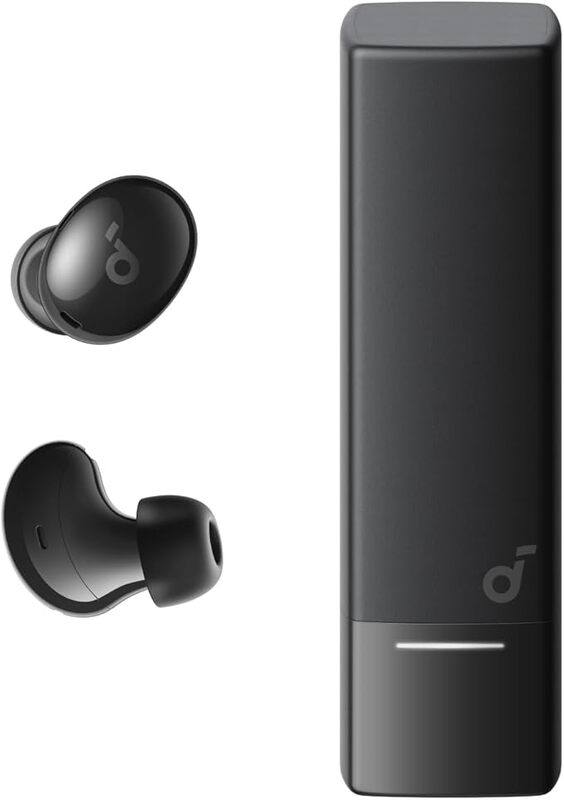 Soundcore A30i door Anker - Ruisonderdrukkende oortelefoons, lippenstiftvormig stijlvol design, klein lichtgewicht comfort, slimme ruisonderdrukking, helder geluid, 15 uur speeltijd, IP54, draadloos