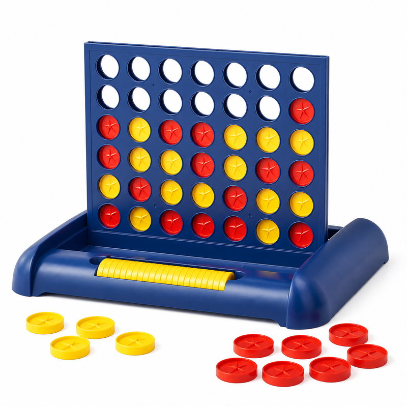 Vier gewinnt pädagogisches Brettspiel für Kinder 1er-Pack Halloween- und Weihnachtsgeschenk