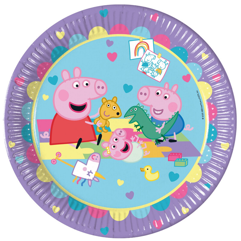 Made With Love Paper Plates 23cm 8 Pack