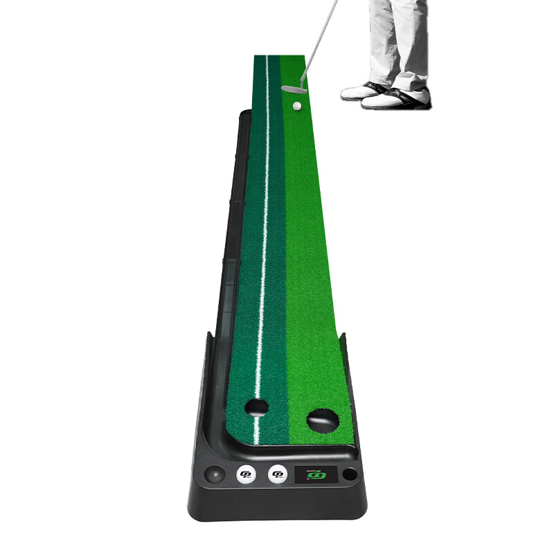 Putting Green Indoor, Golf Putting Mat with Auto Ball Return, Premium Crystal Velvet Surface, Practice Putting Mat, Perfect Training Aid