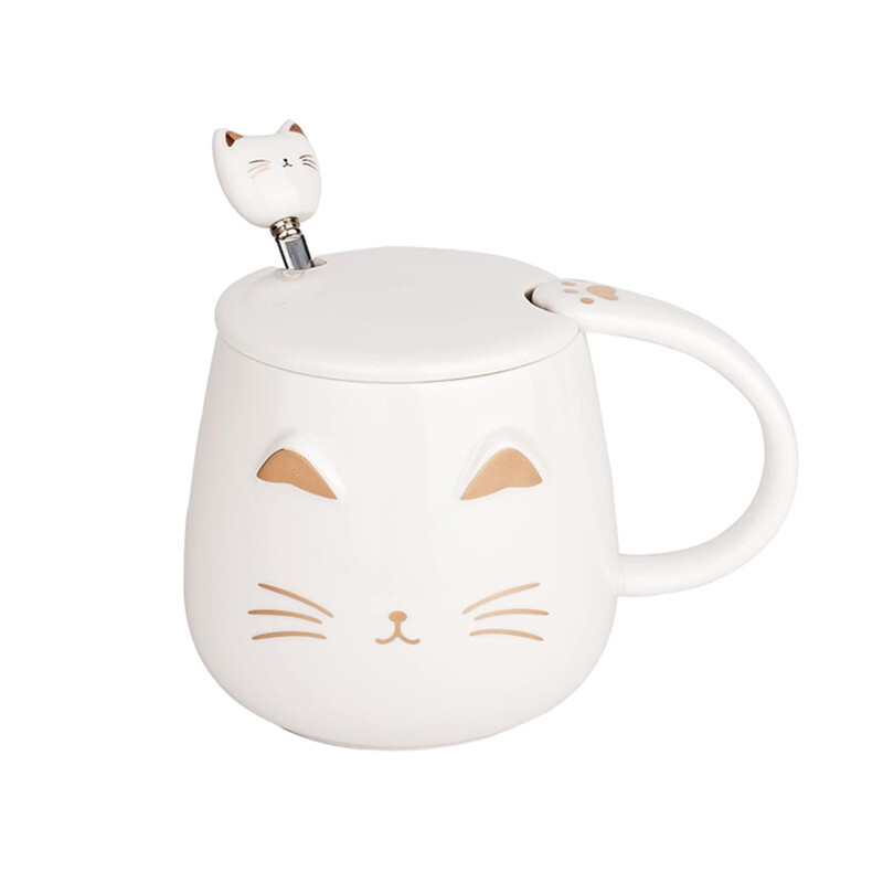Creative Cat Mug Office Teacup White