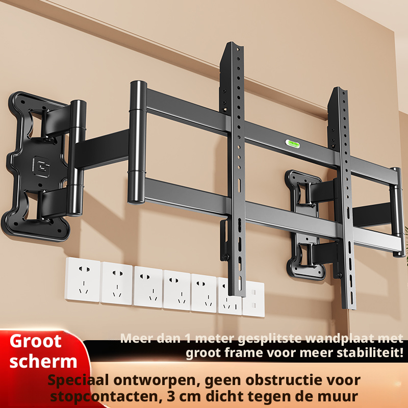 CNTSLNB+ TV Uitschuifbare Beugel + TV Telescopische Split Beugel - 100 inch