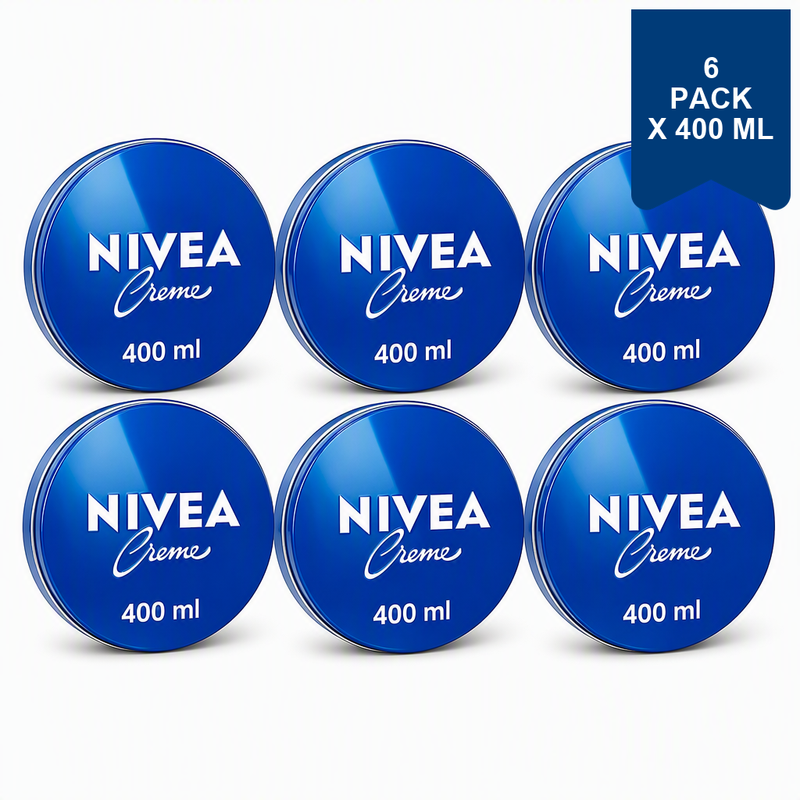 NIVEA Crème hydratante - Boîte bleue 400 ml (Lot de 6)